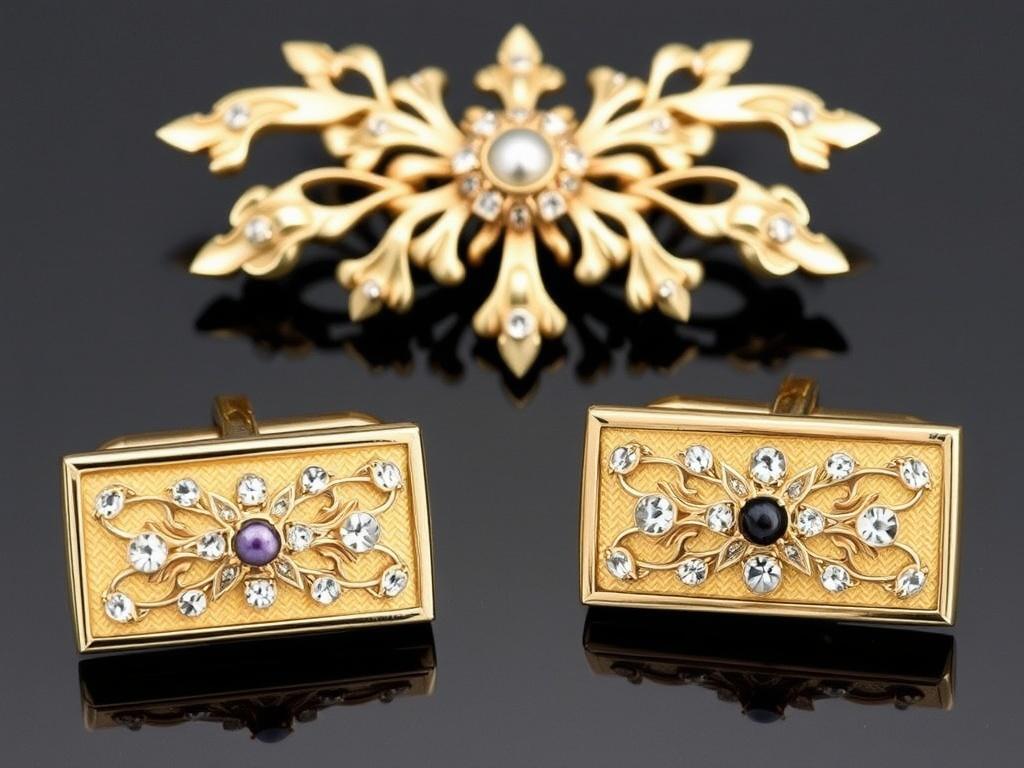 cufflinks, broochesфото
